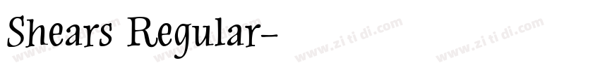 Shears Regular字体转换